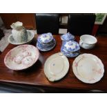 Collection of Victorian china - Contents of table top