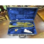 Cased trumpet