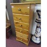 Pine chest of 6 drawers