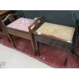 2 piano stools