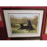 L/E signed print - Black Labradors