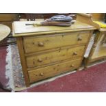 Small pine chest of 3 drawers