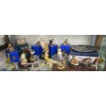 Collection of bird figures etc to include Royal Albert & Country Artist