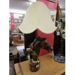 Horse themed table lamp