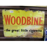 Enamel sign - Woodbine cigarettes - Double sided (52cm x 36cm)