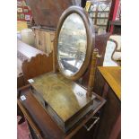 Mahogany toilet mirror