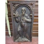 Plaque depicting gentleman