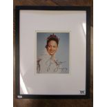 Framed & signed Jenifer Lopez picture with certificate verso