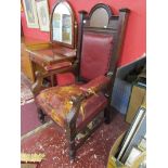 Victorian Gothic style throne chair