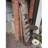 Wooden step ladders