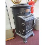 Log burner style gas heater