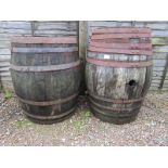 2 oak barrels