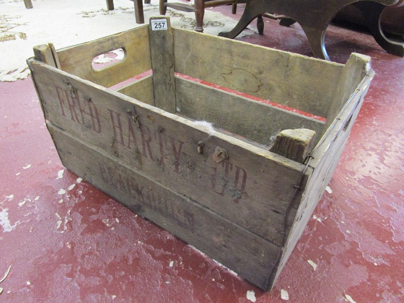 Original wooden growers box marked Harty Ltd