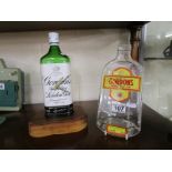 2 Gordons gin themed clocks