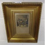 Early engraving in gilt frame by George Cruckshank