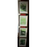 Set of 4 ornithological L/E signed prints