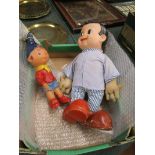 Noddy toy and 1960's Googly eye doll