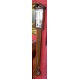 Antique mahogany stick barometer by Richard Noither, Hull