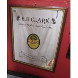 Advertising mirror - H B Clark