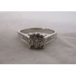 18ct white gold diamond ring