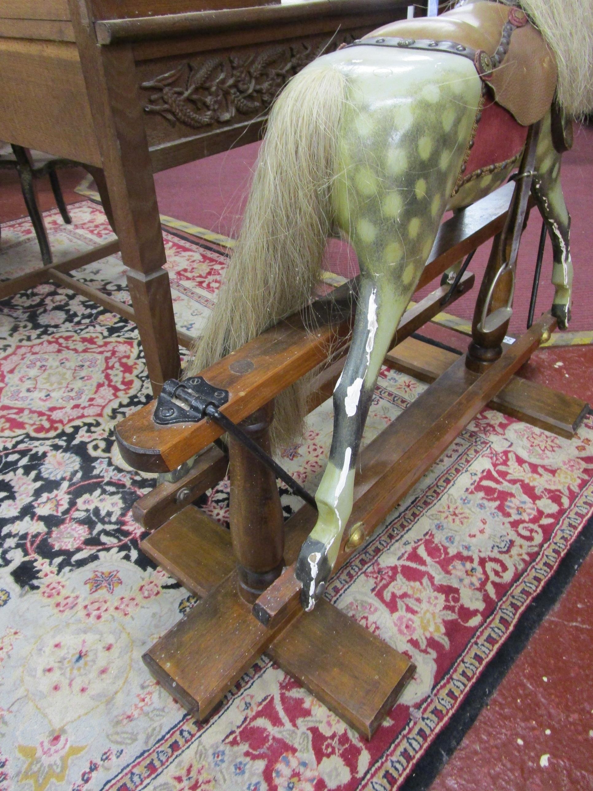 Victorian wooden rocking horse - Image 3 of 7