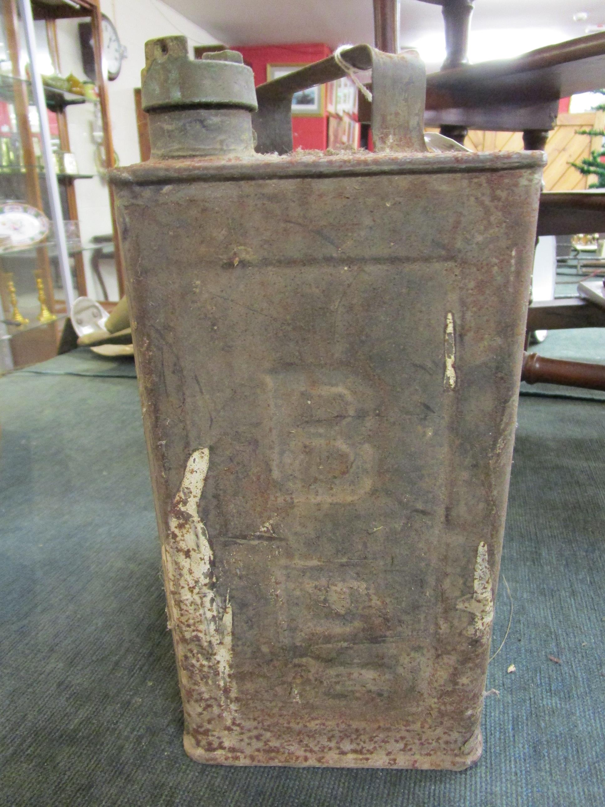 Unusual Victorian lamp by G Polkey Birmingham and early BP petrol can - Image 3 of 12