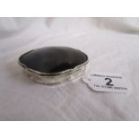 George III tortoise-shell silver snuff box (Not hallmarked)