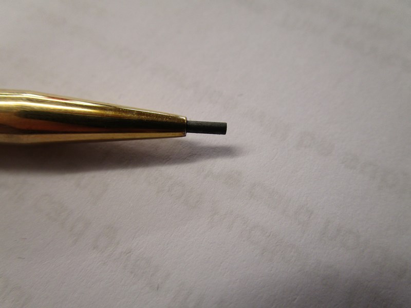 Birmingham hallmarked gold propelling pencil in box with blank cartouche - Image 7 of 7