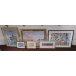 Collection of prints to include Monet
