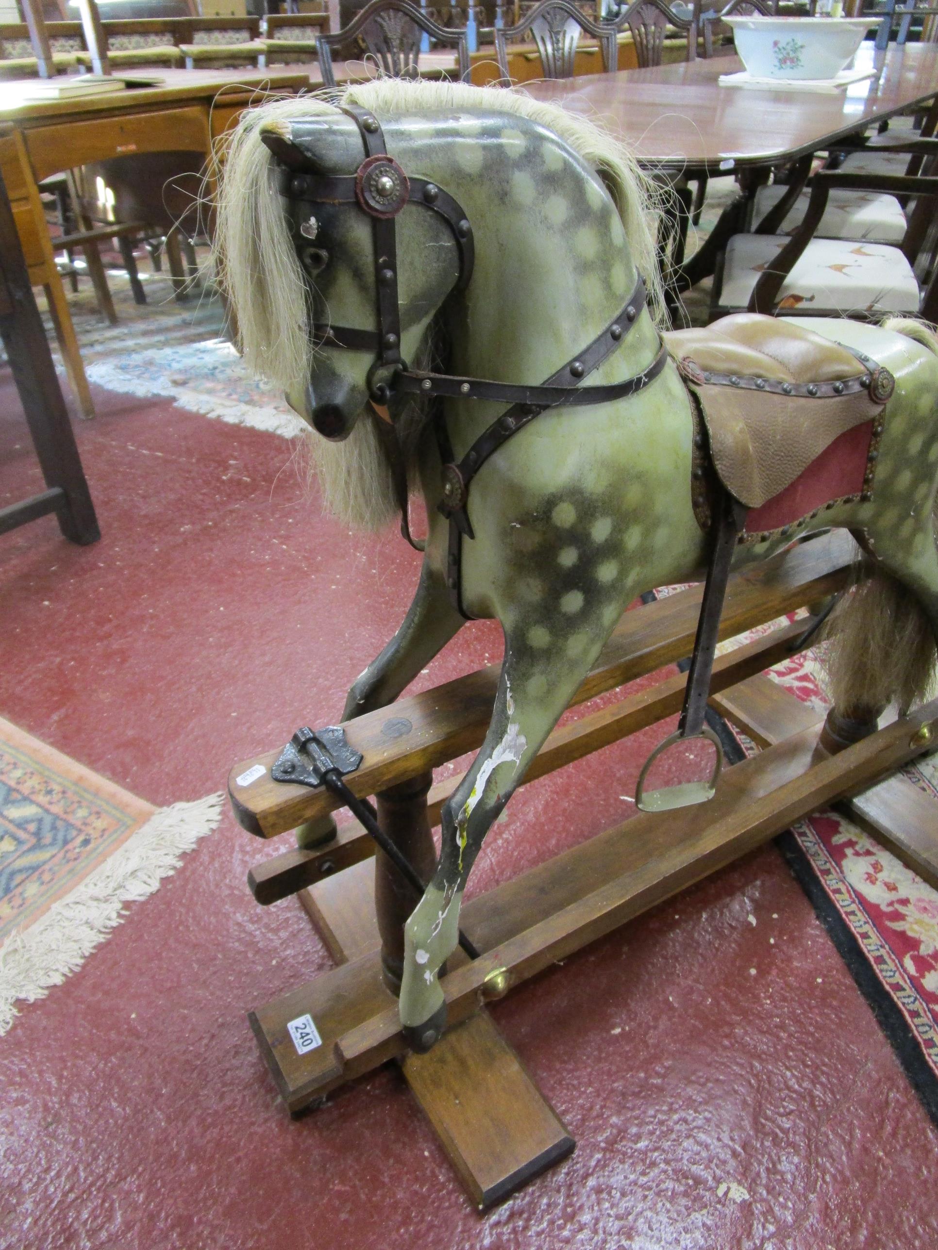 Victorian wooden rocking horse - Image 6 of 7