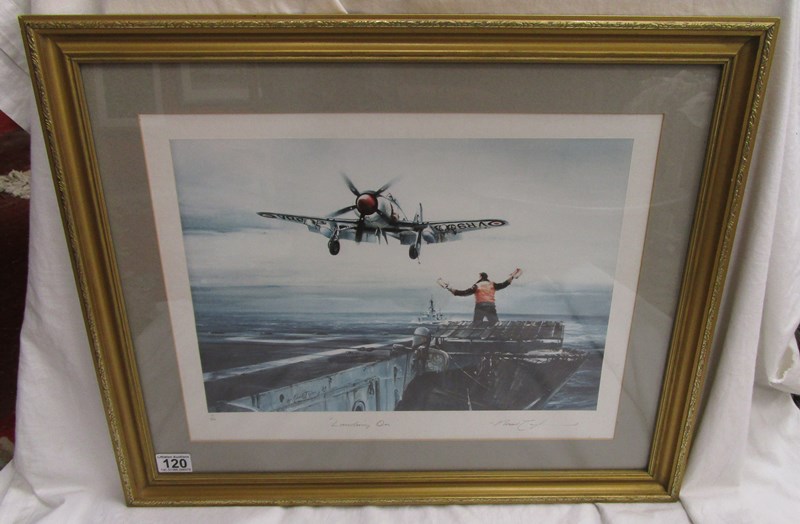 L/E signed print - 'Landing On' by Robert Taylor (71/250) - 42cm x 29cm