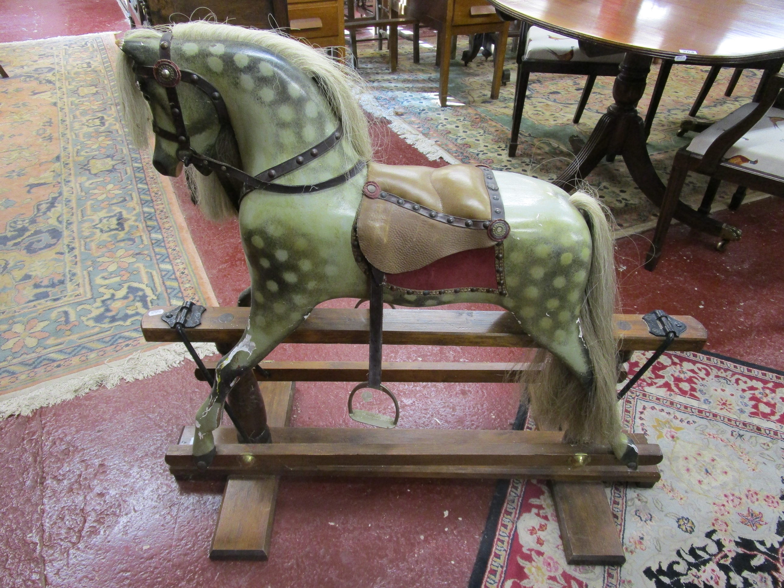 Victorian wooden rocking horse - Image 5 of 7