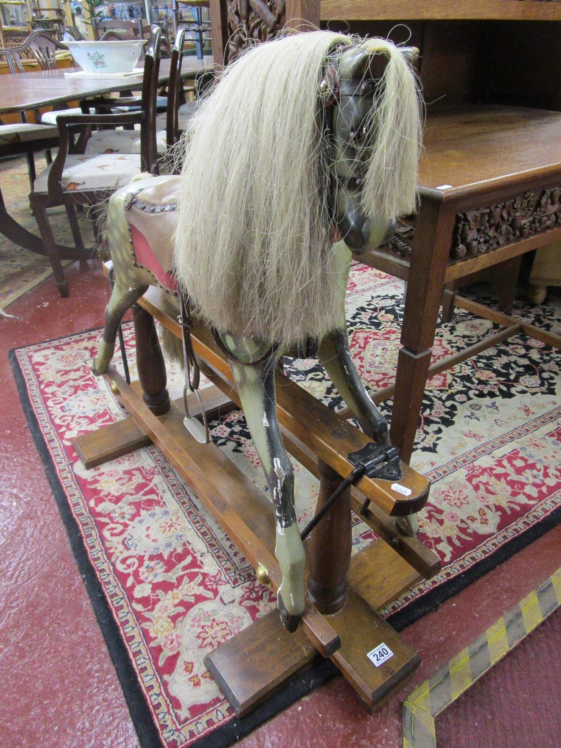 Victorian wooden rocking horse - Image 2 of 7