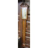 Antique mahogany stick barometer by Richard Noither of Hull