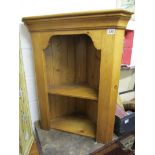 Small pine corner cabinet