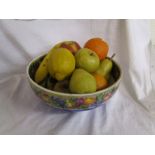 VERY realistic bowl of china fruit