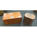 2 wooden boxes