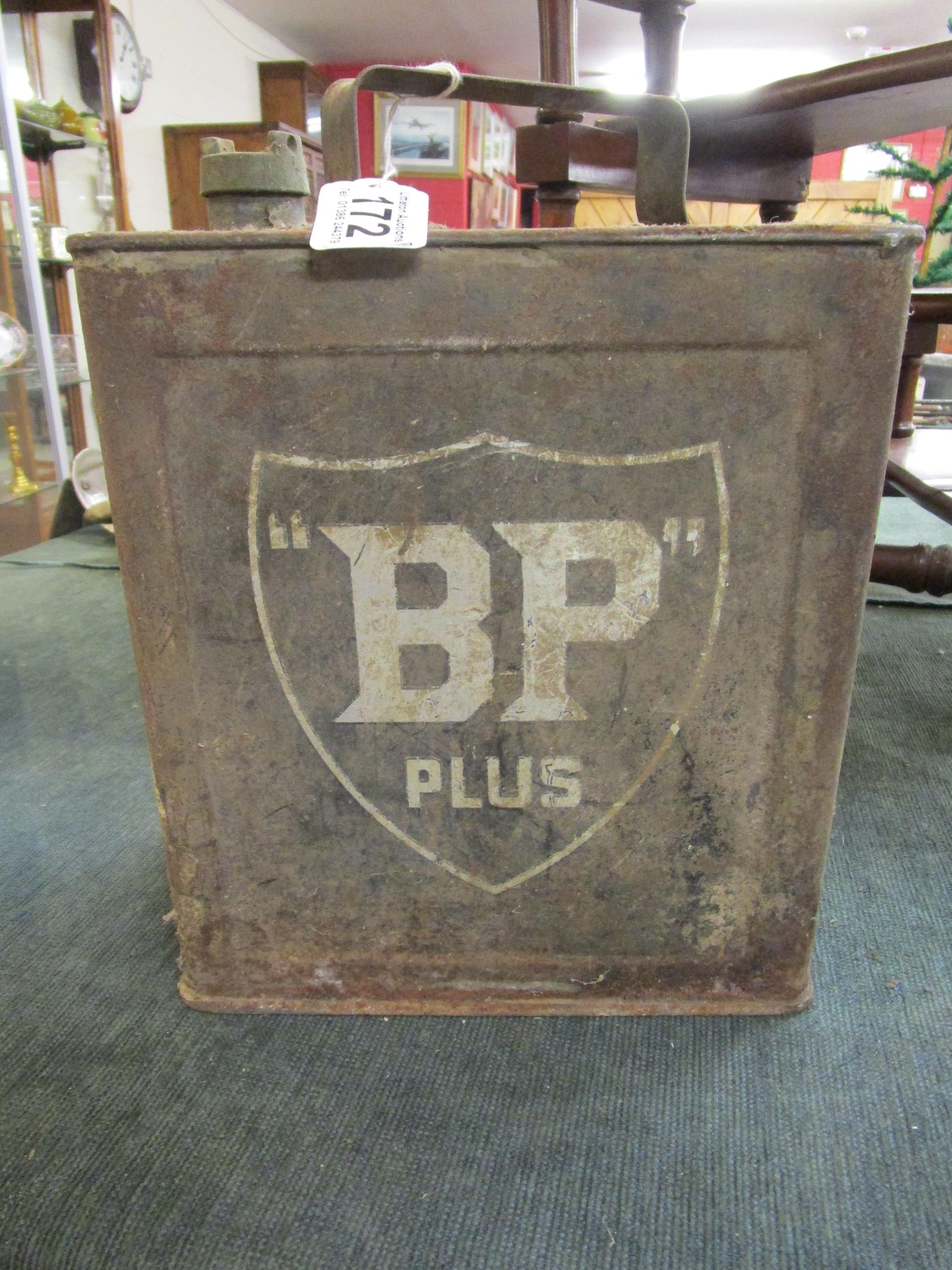 Unusual Victorian lamp by G Polkey Birmingham and early BP petrol can - Image 2 of 12