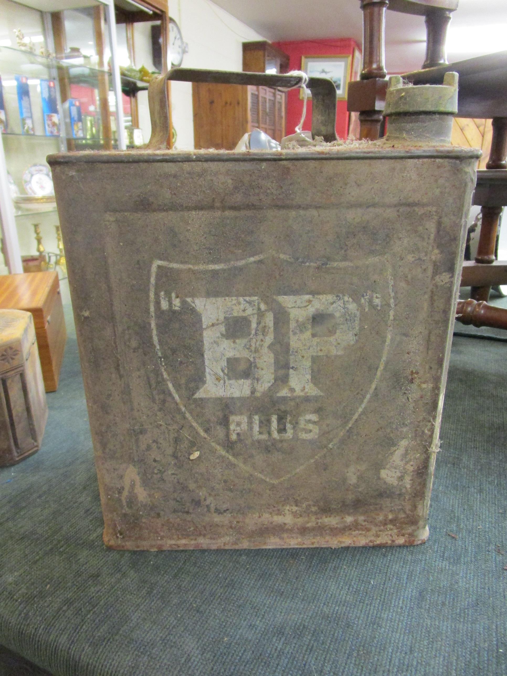 Unusual Victorian lamp by G Polkey Birmingham and early BP petrol can - Image 4 of 12