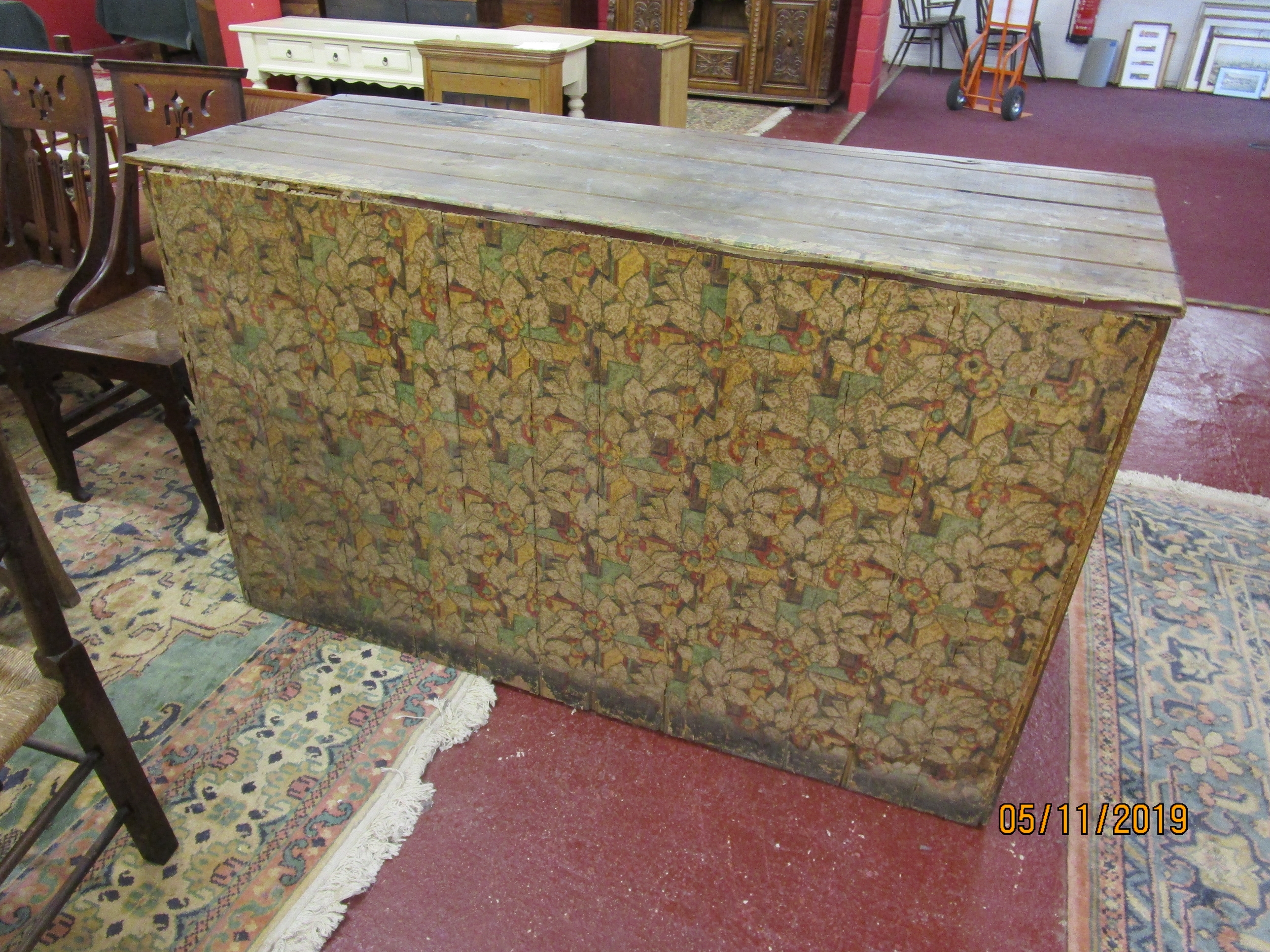 Large Victorian bank of six haberdashery drawers (H: 98cm W: 167cm D: 64cm) - Image 4 of 4