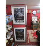 Pair of framed McKenzie Thorpe advertising posters