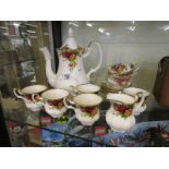 Royal Albert Old Country Roses part tea & coffee service to include pot