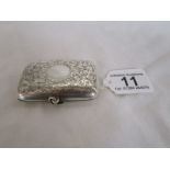 Silver cigarette case