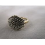 Gold & diamond cluster ring