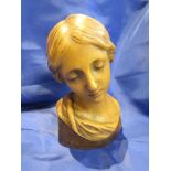 Victorian ceramic bust of lady