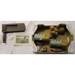 Box of collectables to include early Scalextric cars