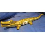 Crocodile brass nut cracker