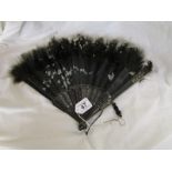 Victorian mourning fan