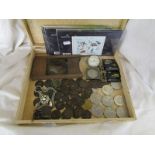 Collectables to include coins, stamps and a Dennison pocket watch