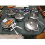 New Stellar 1000 saucepan set